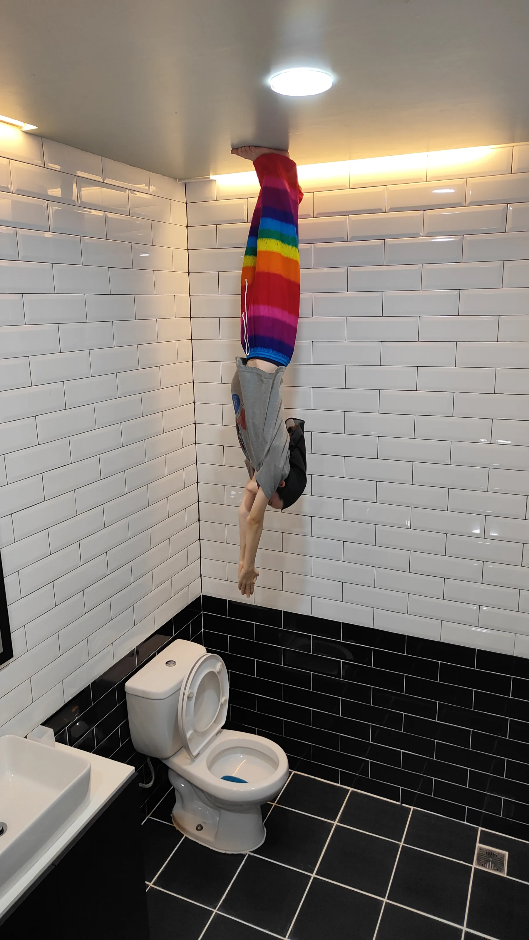 upside down