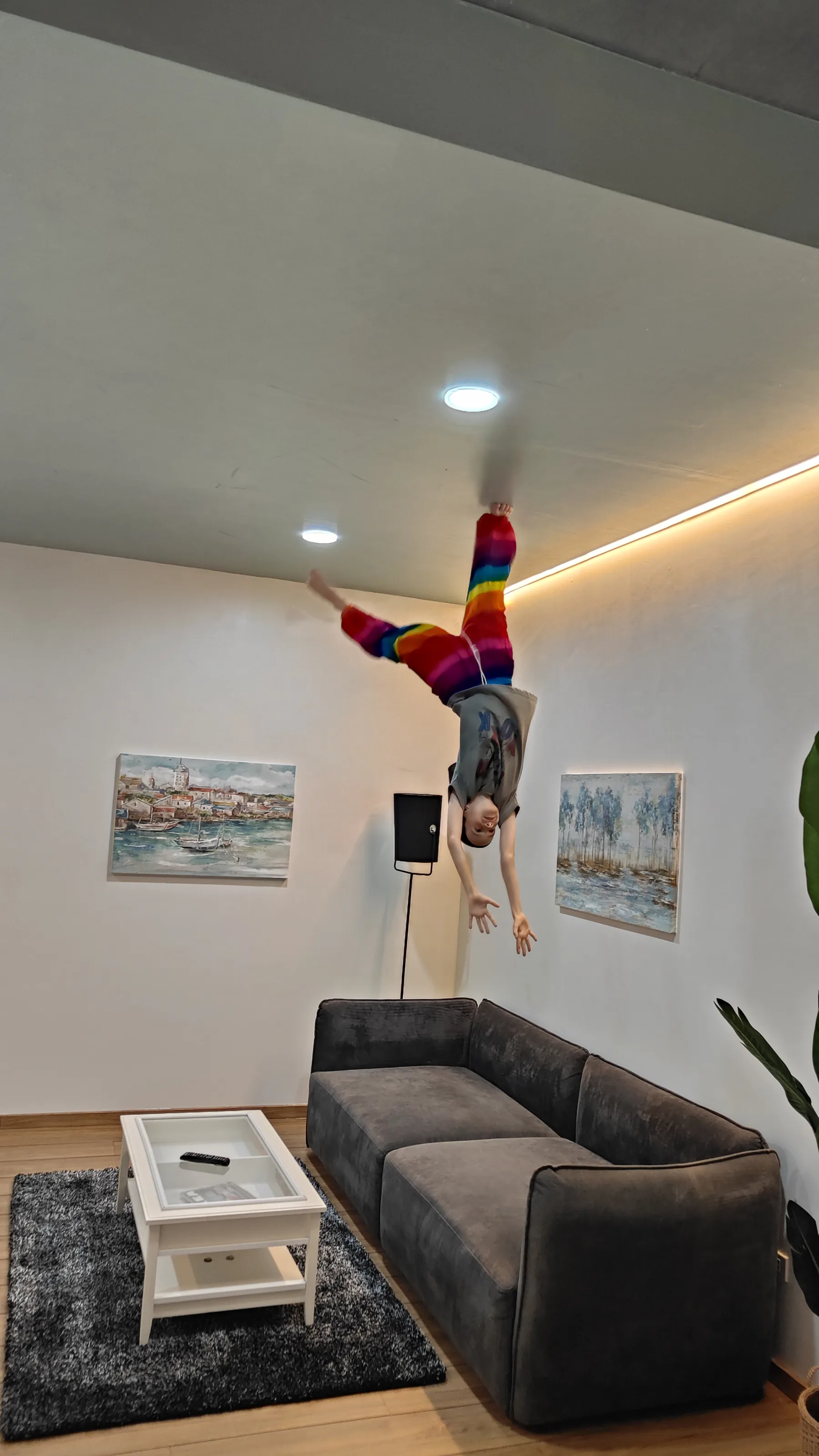 upside down