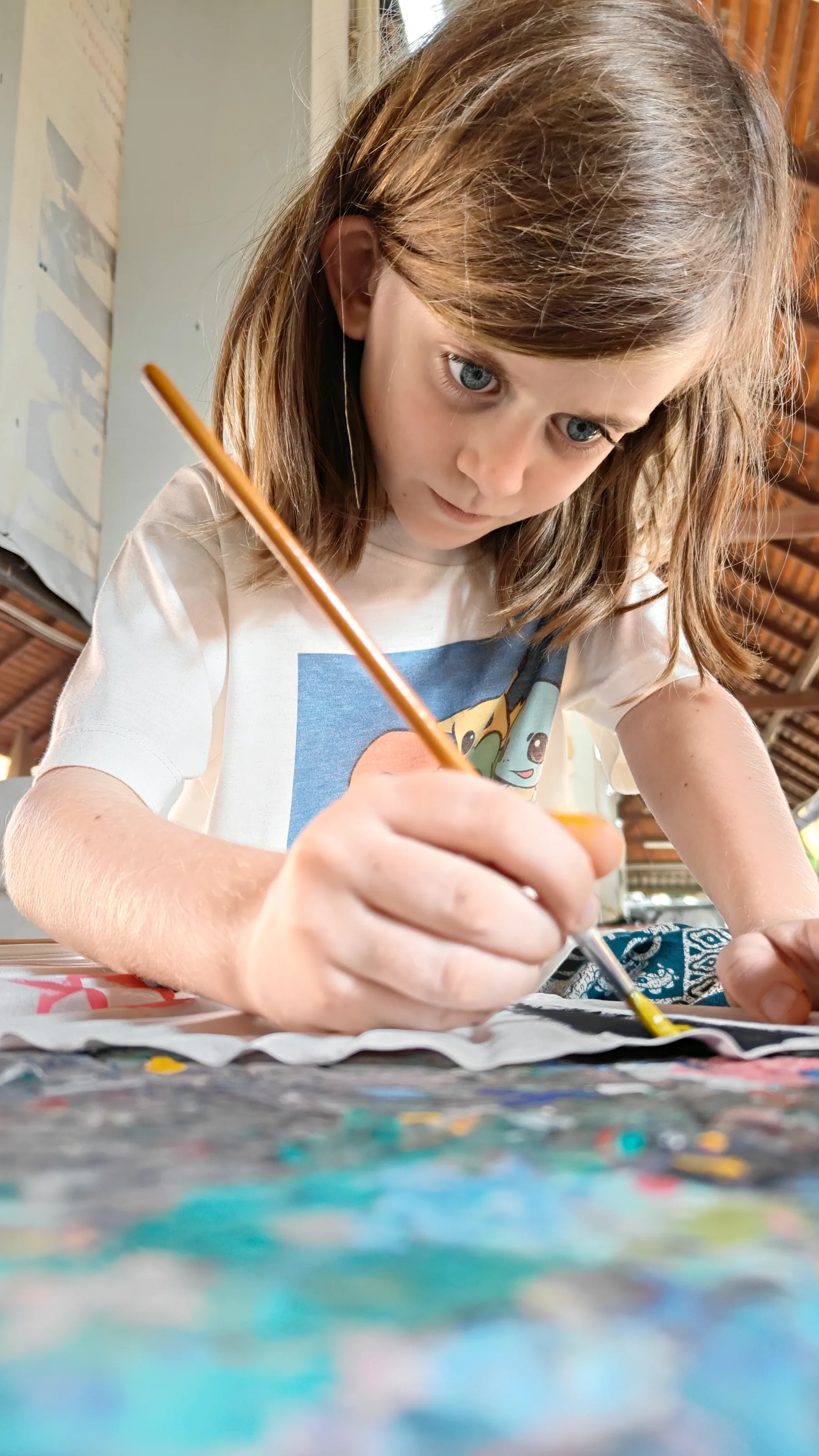 peinture sur éventails