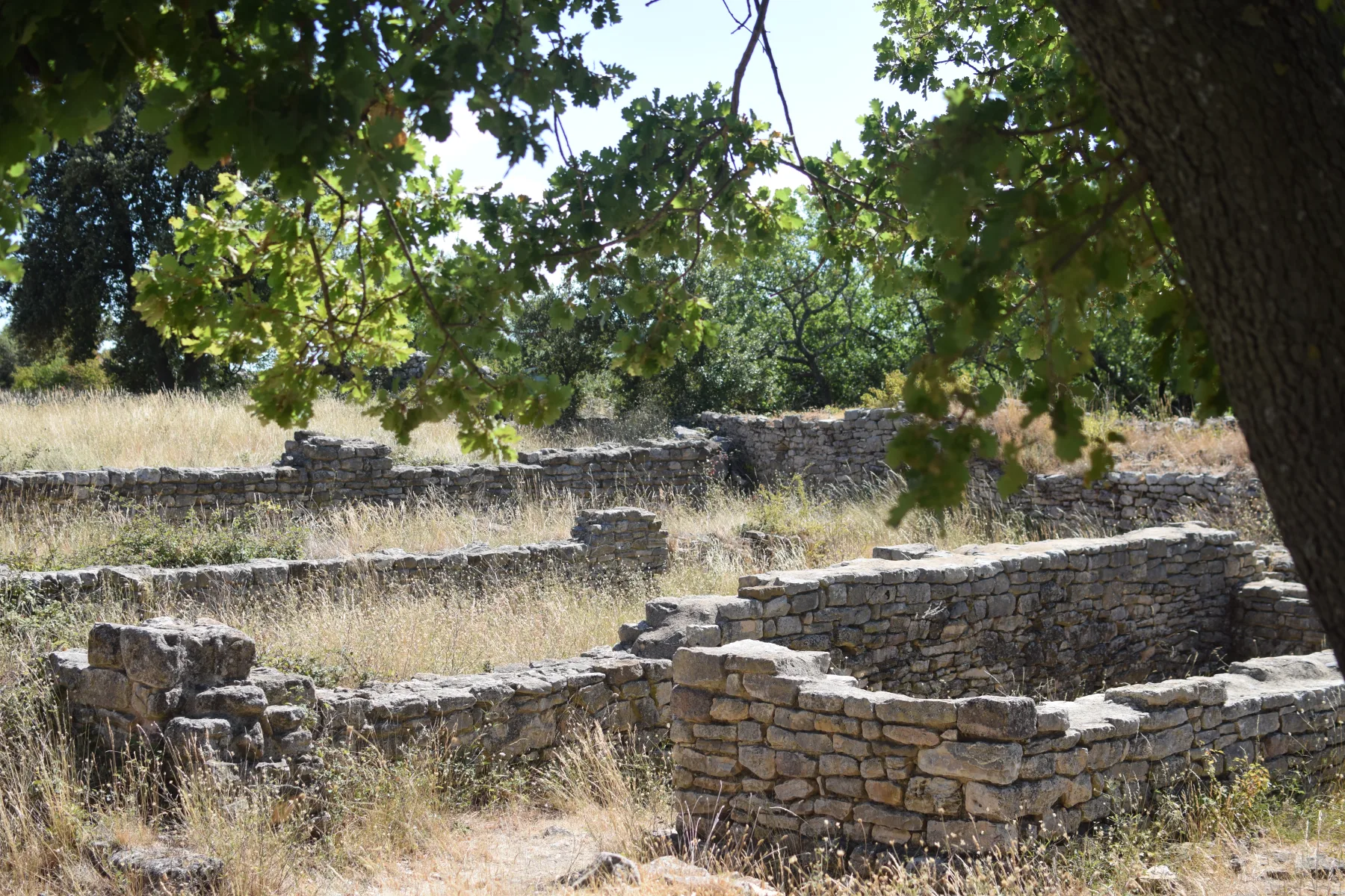 Ruines antiques du Camp César à Laudun l’Ardoise