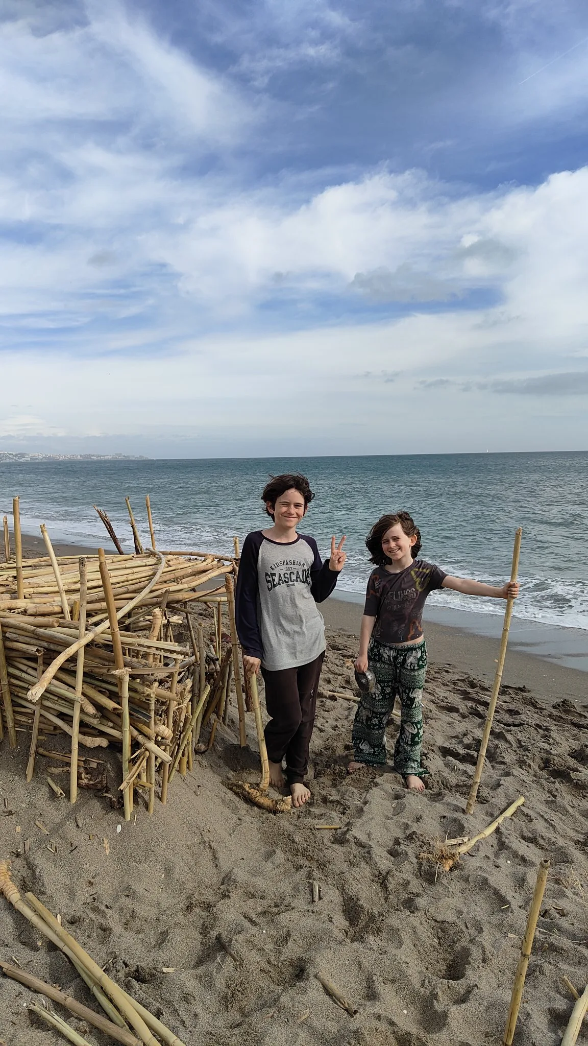 Enfants sur la plage